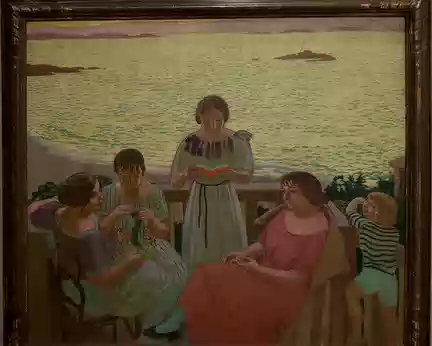 2018_01_07-15_26_25 Soir sur la terrasse (1921) [villa Silencio au-dessus de la plage de Trestignel, avec Élisabeth, future seconde épouse de Maurice Denis après le décès de Marthe...